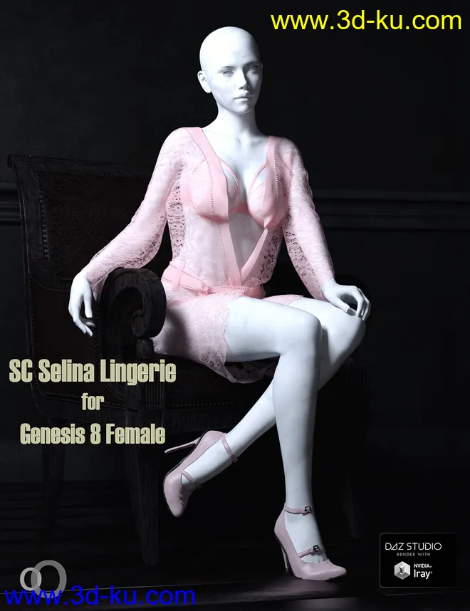 SC Selina Lingerie for Genesis 8 Female模型的图片1