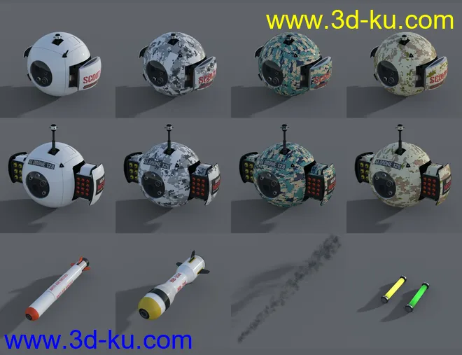 SC20 Drones and Crates 01模型的图片8