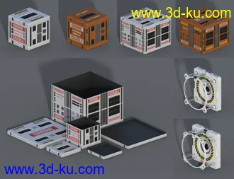 3D打印模型SC20 Drones and Crates 01的图片