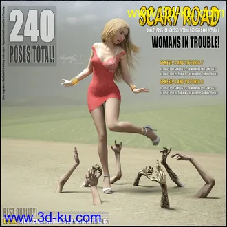 3D打印模型Scary road - Poses for G3, V7, G8 and V8的图片