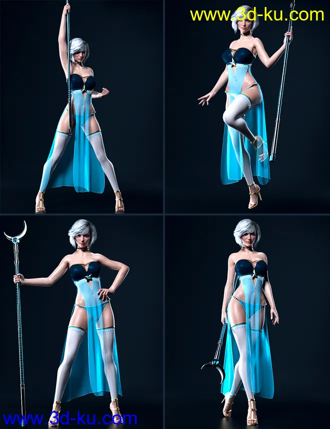 Scepter Power Props and Poses for Genesis 8模型的图片3