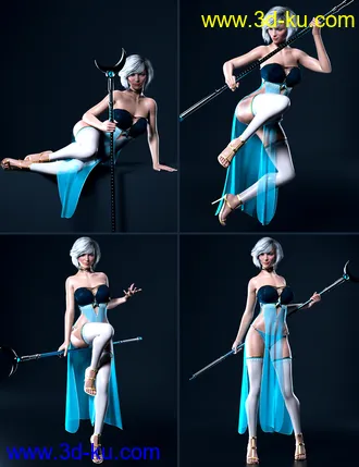 3D打印模型Scepter Power Props and Poses for Genesis 8的图片