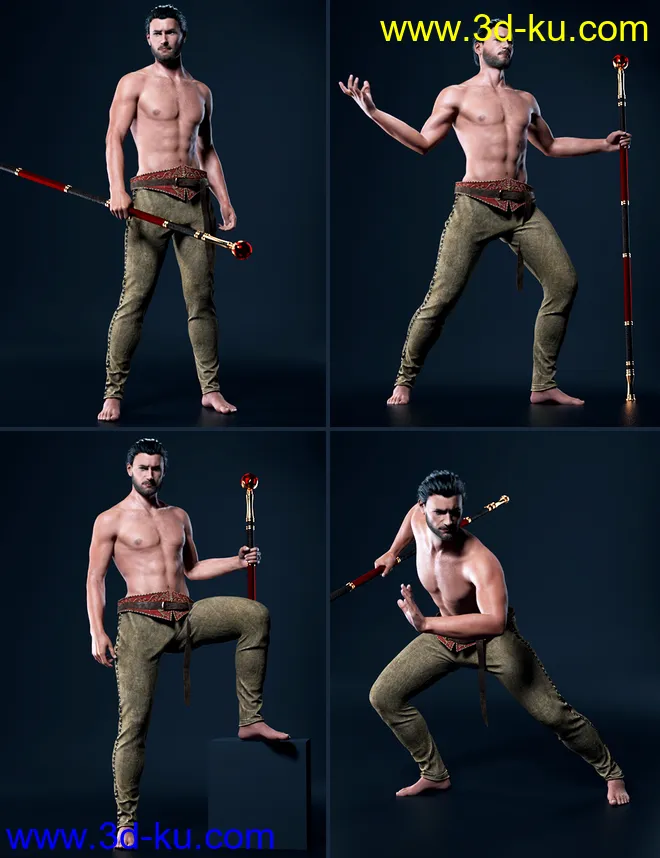 Scepter Power Props and Poses for Genesis 8模型的图片7