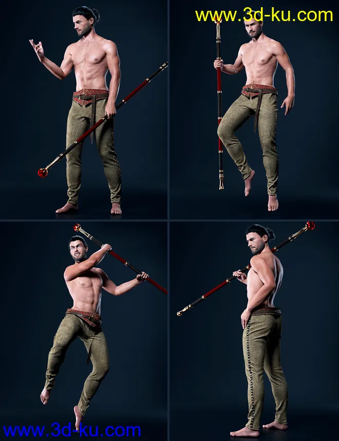 Scepter Power Props and Poses for Genesis 8模型的图片9