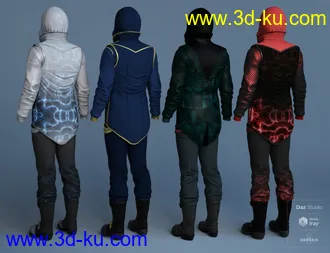 3D打印模型Sci-Fi Assassin Outfit Textures的图片