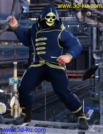 3D打印模型Sci-Fi Assassin Outfit Textures的图片