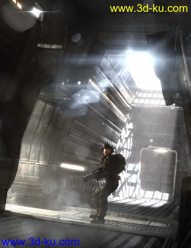 Sci-Fi Atmosphere Processing Deck模型的图片1