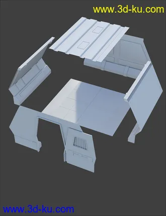 3D打印模型Sci-Fi Confinement Cell的图片