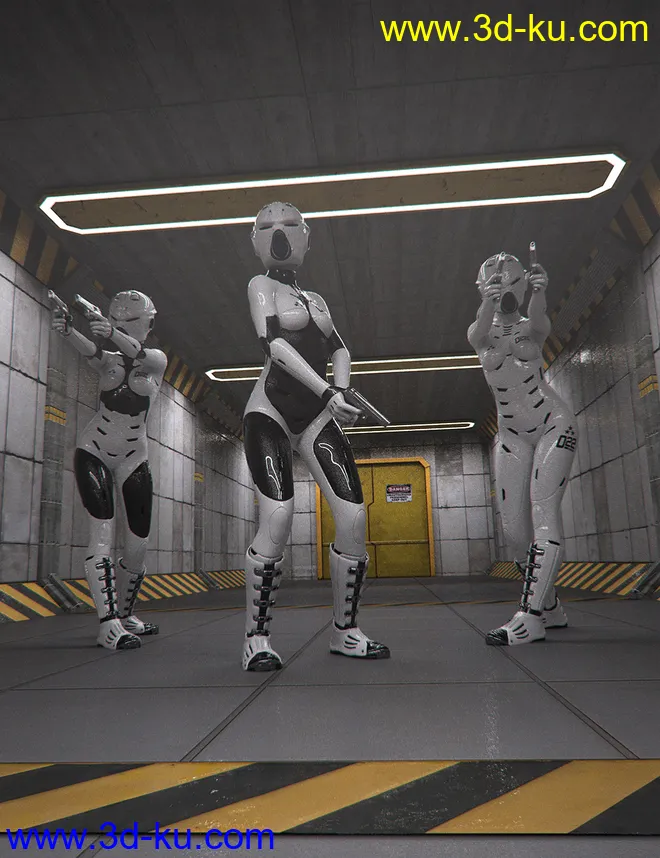 Sci-Fi Corridor Level 51模型的图片1