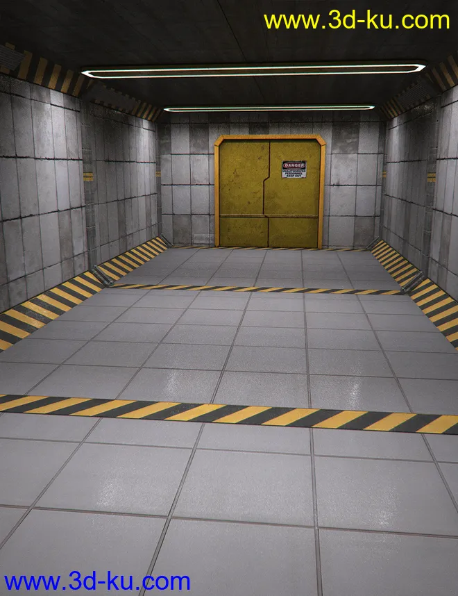 Sci-Fi Corridor Level 51模型的图片3