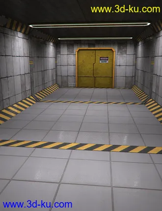 3D打印模型Sci-Fi Corridor Level 51的图片