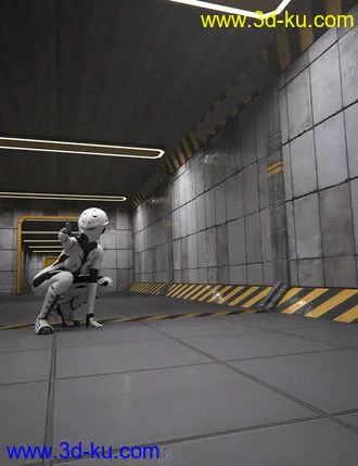 3D打印模型Sci-Fi Corridor Level 51的图片