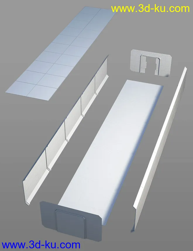 Sci-Fi Corridor Level 51模型的图片5