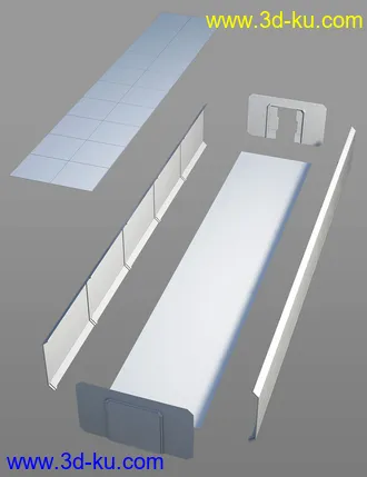 3D打印模型Sci-Fi Corridor Level 51的图片
