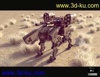 3D打印模型Sci-Fi Dog Mecha的图片