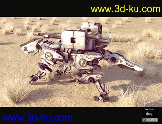 3D打印模型Sci-Fi Dog Mecha的图片