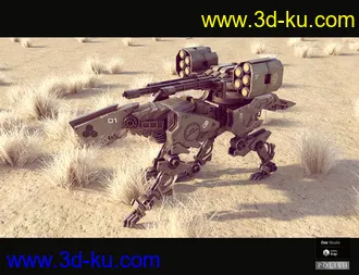 3D打印模型Sci-Fi Dog Mecha的图片