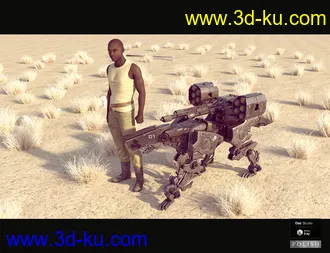 3D打印模型Sci-Fi Dog Mecha的图片