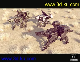 3D打印模型Sci-Fi Dog Mecha的图片