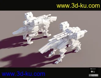 3D打印模型Sci-Fi Dog Mecha的图片