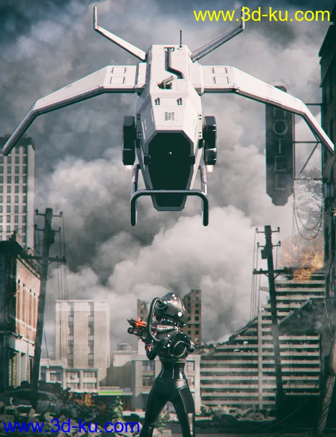 Sci-fi Drone模型的图片1