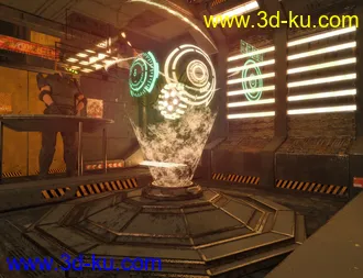 3D打印模型Sci-Fi Holographic Living Room的图片