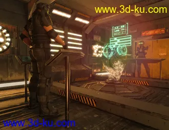 3D打印模型Sci-Fi Holographic Living Room的图片