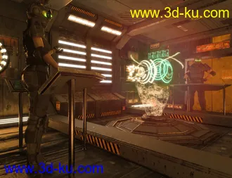 3D打印模型Sci-Fi Holographic Living Room的图片