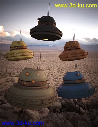 3D打印模型Sci-Fi Hover Scout Bot的图片