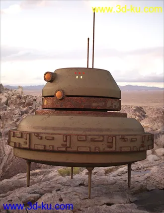 3D打印模型Sci-Fi Hover Scout Bot的图片