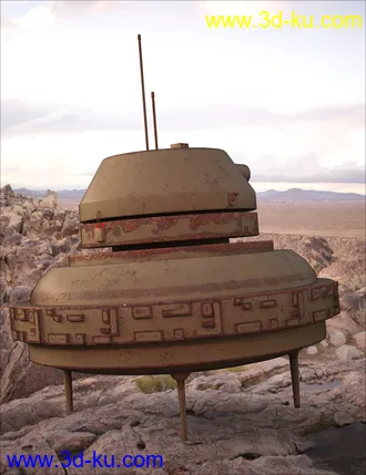 3D打印模型Sci-Fi Hover Scout Bot的图片