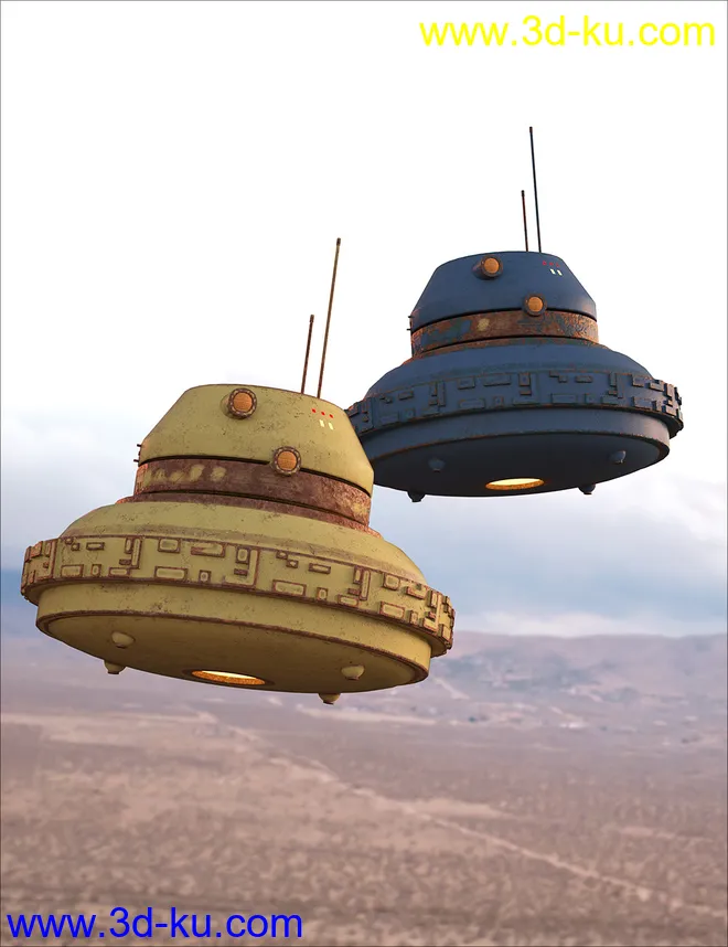 Sci-Fi Hover Scout Bot模型的图片5