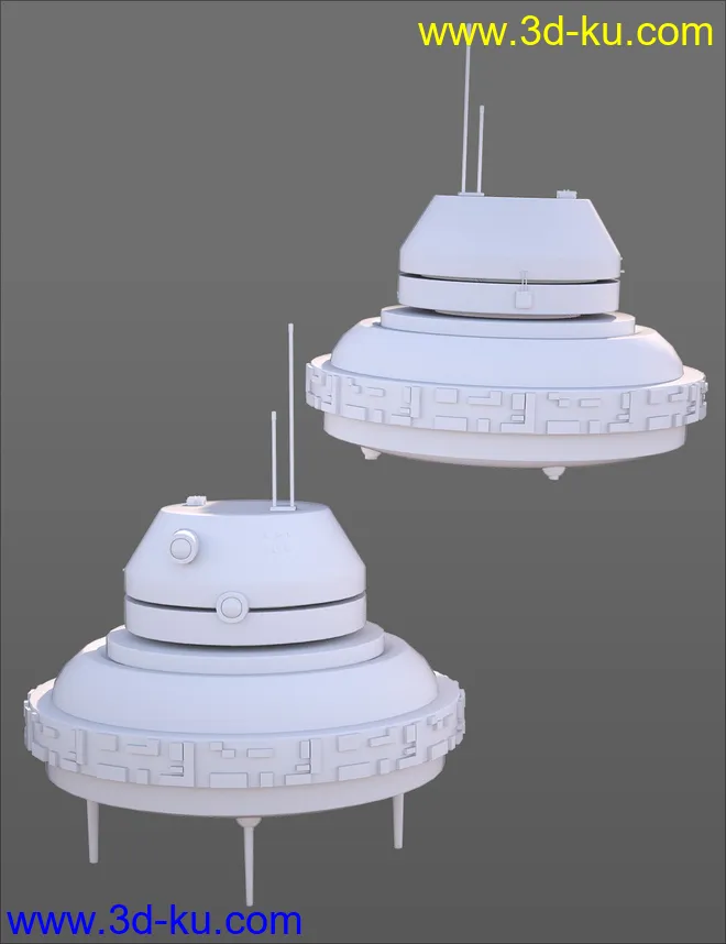 Sci-Fi Hover Scout Bot模型的图片7