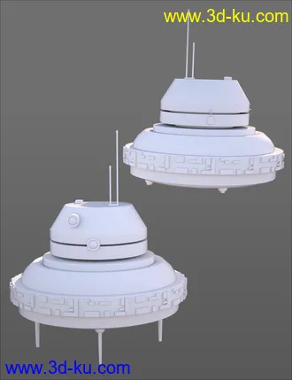 3D打印模型Sci-Fi Hover Scout Bot的图片