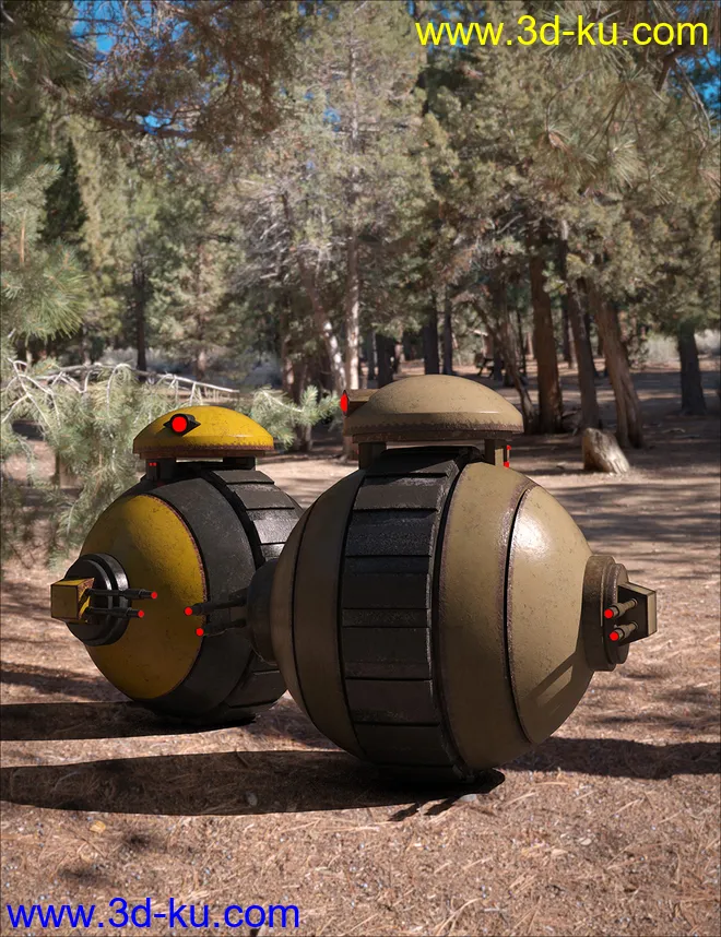 Sci-Fi Mini-Tank Bot模型的图片3