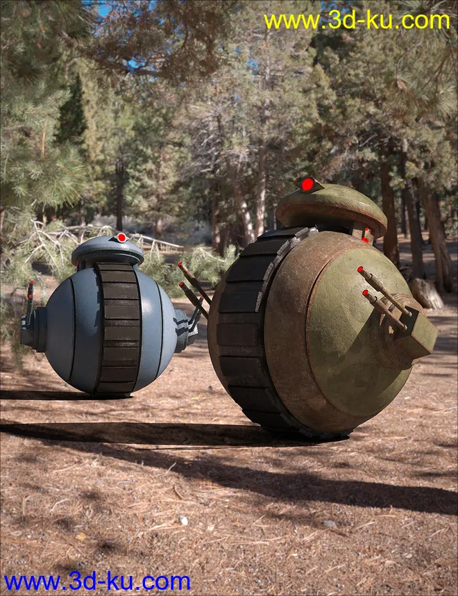 Sci-Fi Mini-Tank Bot模型的图片4