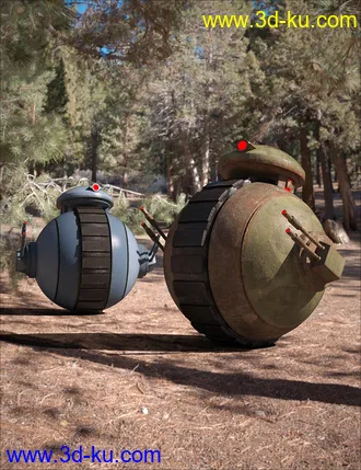 3D打印模型Sci-Fi Mini-Tank Bot的图片