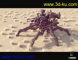 3D打印模型Sci-Fi MS Spider Mecha的图片