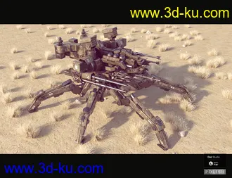 3D打印模型Sci-Fi MS Spider Mecha的图片