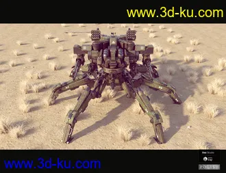 3D打印模型Sci-Fi MS Spider Mecha的图片