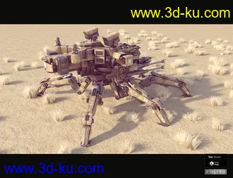 3D打印模型Sci-Fi MS Spider Mecha的图片