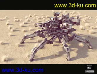 3D打印模型Sci-Fi MS Spider Mecha的图片