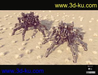 3D打印模型Sci-Fi MS Spider Mecha的图片