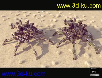 3D打印模型Sci-Fi MS Spider Mecha的图片