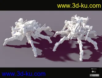3D打印模型Sci-Fi MS Spider Mecha的图片