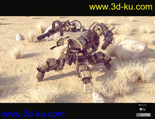 Sci-Fi Quad Mecha模型的图片2