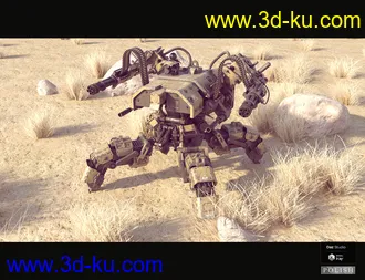 3D打印模型Sci-Fi Quad Mecha的图片