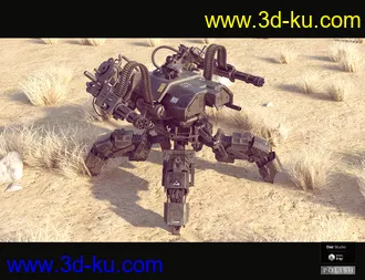 3D打印模型Sci-Fi Quad Mecha的图片