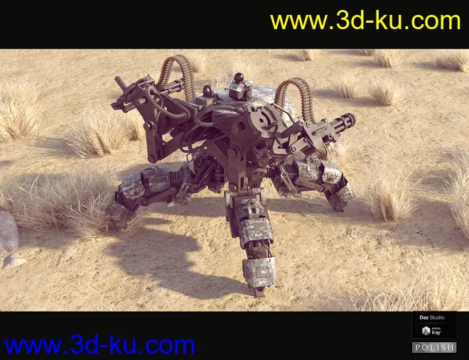 Sci-Fi Quad Mecha模型的图片4