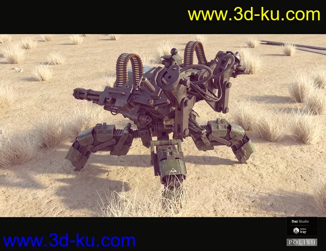 Sci-Fi Quad Mecha模型的图片5